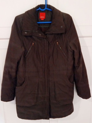 Esprit women's suede jacket brown size medium new