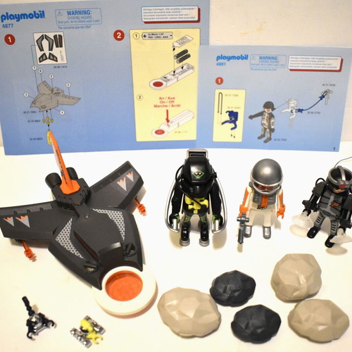 Playmobil Top Agents figures secret agents used, pack 4877 4881