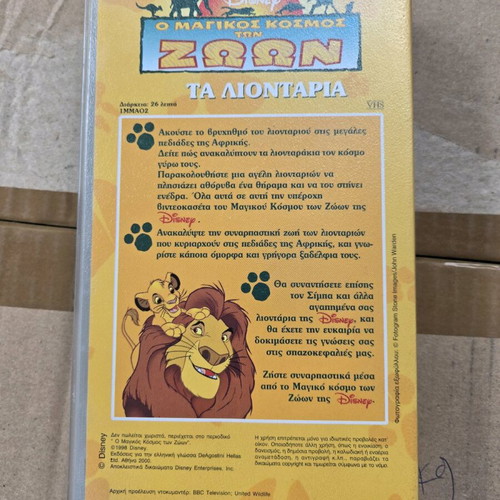 VHS Disney The Magical World of Animals No 2 The Lions like new