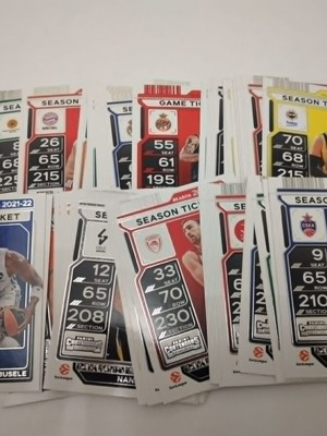 Euroleague Contenders 2026 Ολοκληρωμένη σειρά 100 αυτοκόλλητα καινούργια