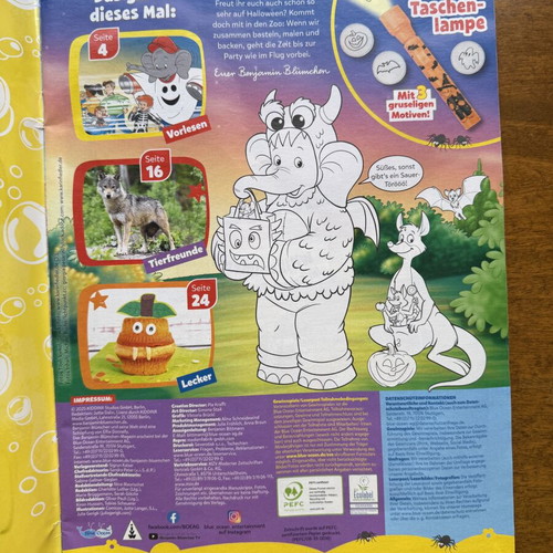 Benjamin Blumchen Magazine Number 10 German Edition New