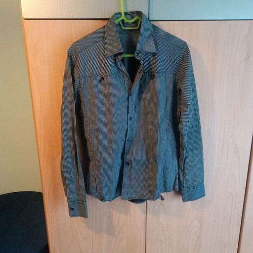Endeson Fashion men's shirt like new, size S, black and white
