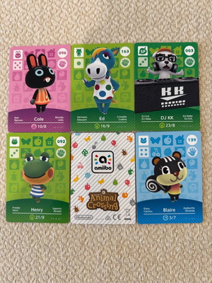 Animal Crossing visitor cards like new