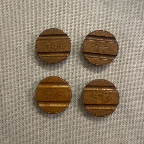Gettone Telefonico Italy phone coins like new, brass