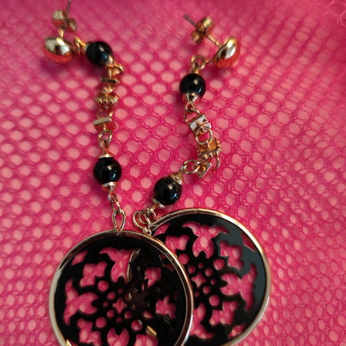 Oxette earrings used, black