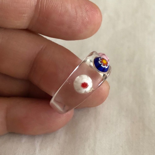Acrylic ring transparent 80’s like new