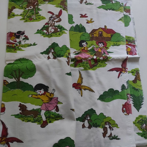 Children's cotton bed sheet 2.10x1.30 m