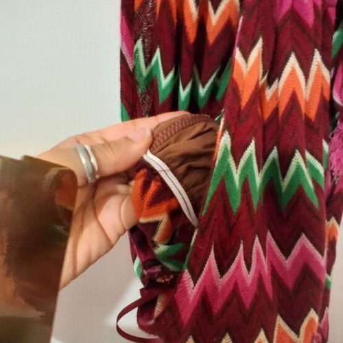 One-piece jumpsuit medium with colorful zigzag pattern, Tensione In