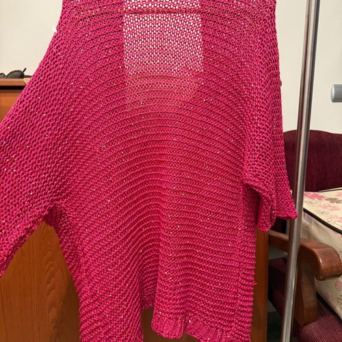 Knitted pink cardigan with glitter new