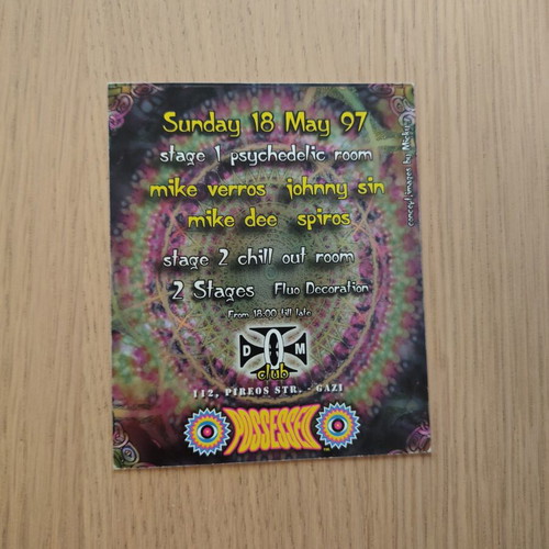 Vintage Rave Flyer Amorphia & Brainstorm Project 1997 like new