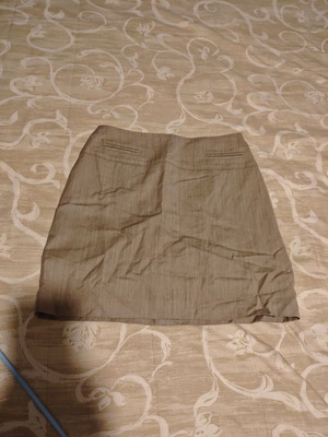 Miss Simbolo short skirt beige used, size S