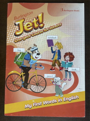 Burlington Jet! One-year Course for Juniors My First Words in English book like new