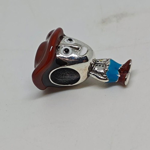Disney Pixar Toy Story Woody Silver Charm bead like new