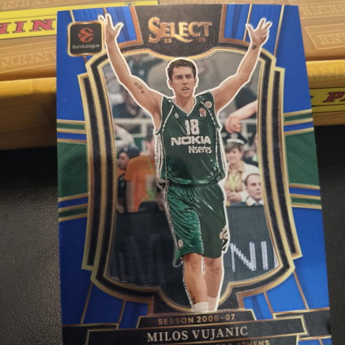 Milos Vujanic Panathinaikos Premier Lvl 2025-26 Panini Select Euroleague Base Card new
