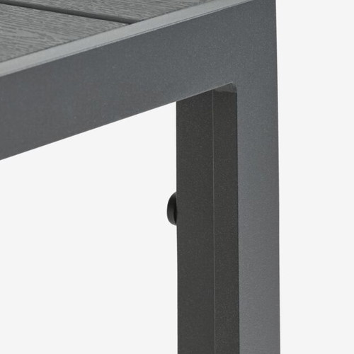 JERSORE Garden Table 80x140 cm Black Like New