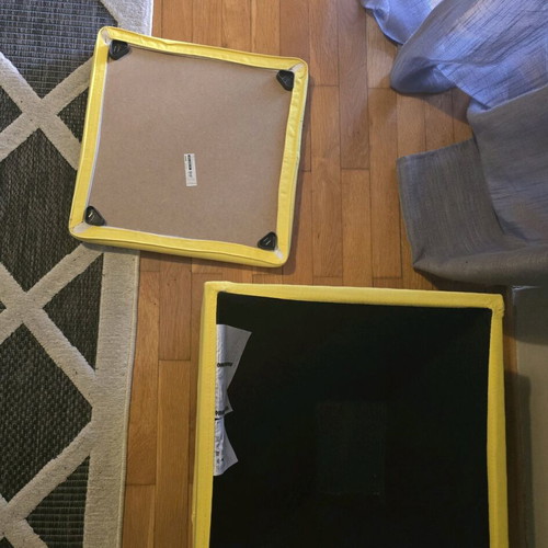 IKEA Storage Stool (yellow)