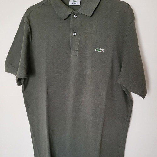 Lacoste polo khaki like new, size L
