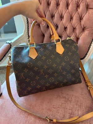 Louis Vuitton Bandouliere 30 чанта за рамо като нова, бежова и кафява