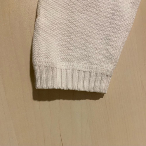 Burberry cotton pullover like new, white unisex