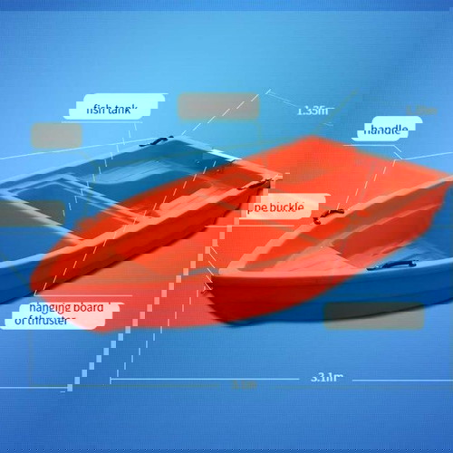 Βάρκα πολυαιθυλενίου καινούργια 3,10μ. x 1,35μ. με δυνατότητα μηχανής έως 7kw