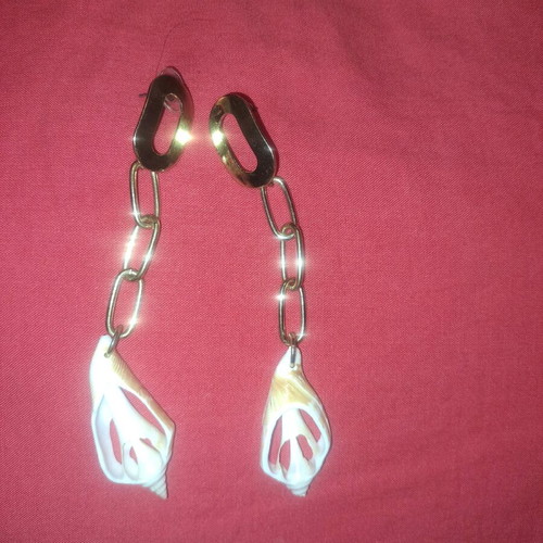 Women's earrings new gold-colored
