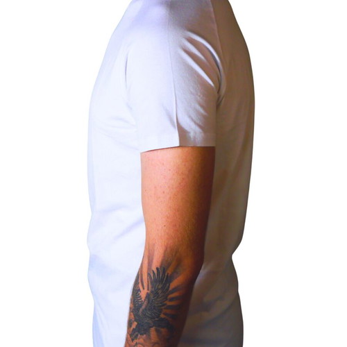 Legendary T-shirt Infinity white cotton-spandex, size L, new