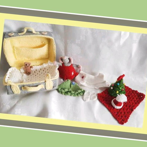 Suitcase with Mouse new with Christmas accessories