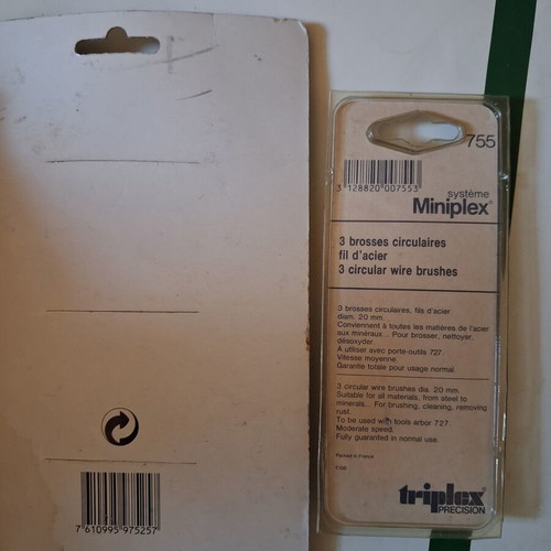 Wire brush set for drill and rotary tool new, 4 pieces