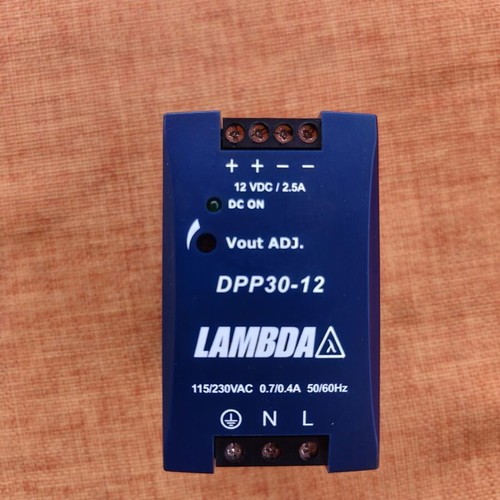 Lambda DPP30-12 DIN Rail Power Supply 12V DC 2.5A 30W like new