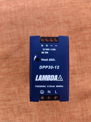 Lambda DPP30-12 DIN Rail Power Supply 12V DC 2.5A 30W like new