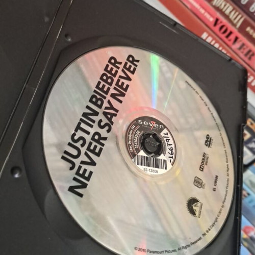 Justin Bieber Never Say Never DVD used, adventure, social genre, subtitled