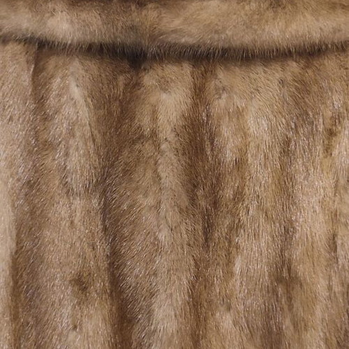Women's mink fur coat like new, size M-L, beige
