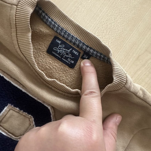 Original Marines sweatshirt No3-4, beige and blue