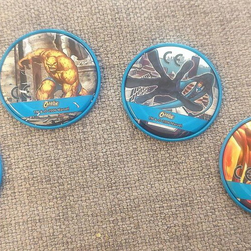 Marvel Heroes Fantastic Four metal caps set of 4