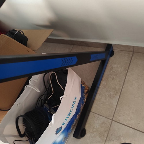 Black desk with drawer used in very good condition