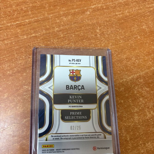 Kevin Punter 2025-26 Panini Select EuroLeague Jersey Patch Auto Tie-Dye /25