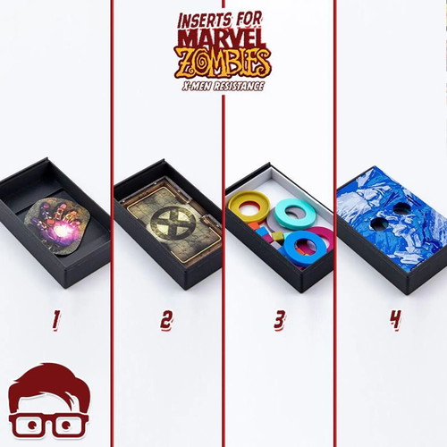 Zombicide Marvel X-Men Resistance Board Game Organizer new