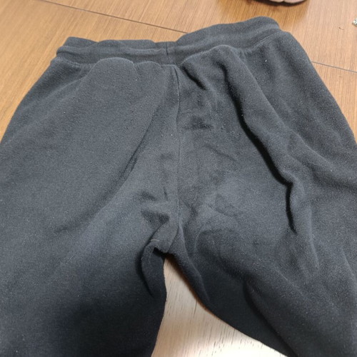 H&M black sweatpants with ankle elastic used, size XS