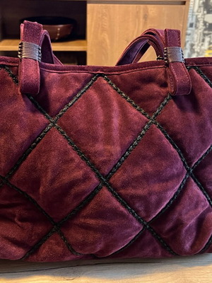 Callista crafts leather burgundy handbag like new