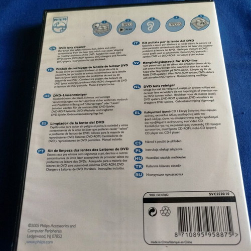 Philips DVD Lens Cleaner SVC2520 like new