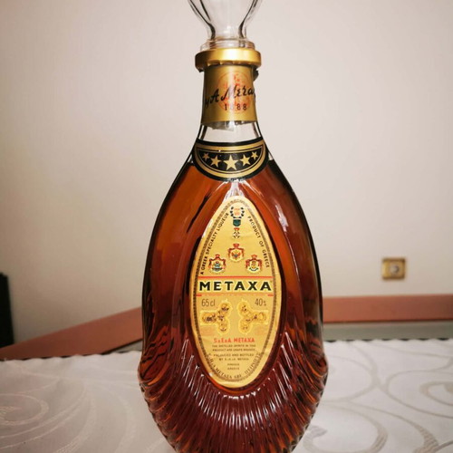 Metaxa sealed bottle from 1968, new