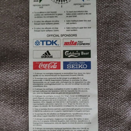 Athens '97 Athletics World Championship Tickets like new