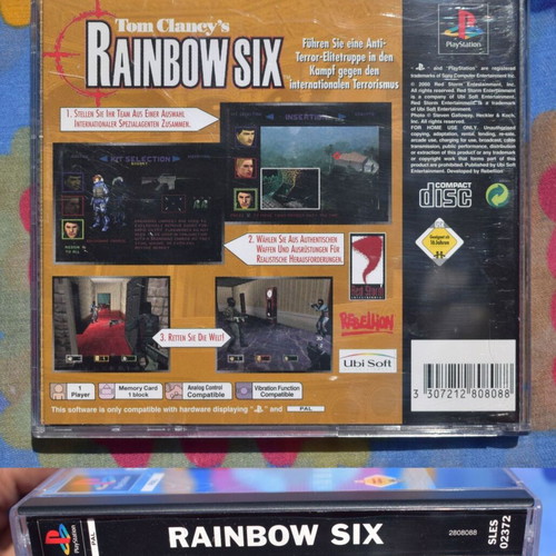 Rainbow Six PlayStation (PS1) like new, tactical shooter, German language