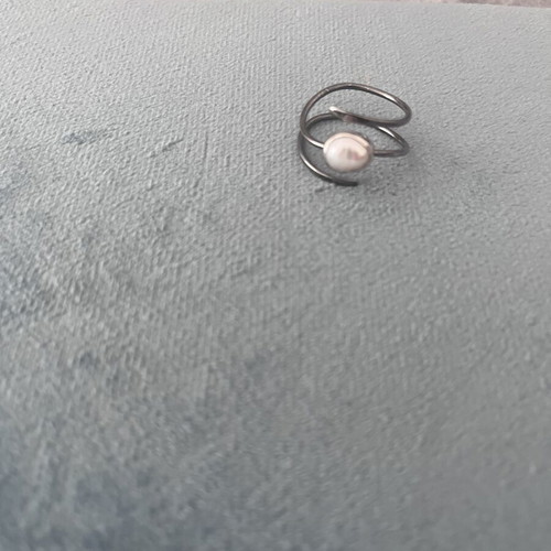 Ring with pearl s925 silver, like new