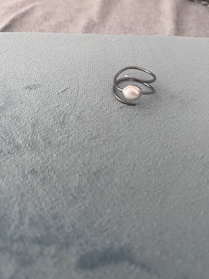 Ring with pearl s925 silver, like new