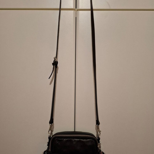 Diesel vintage Y2K black leather crossbody bag with studs used