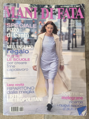 Mani di Fata magazine used, September 1999 Italian knitting and crafts