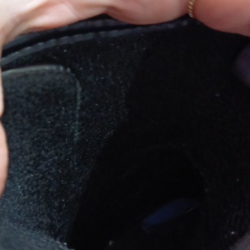 Black boots with inner lining, like new, size 38
