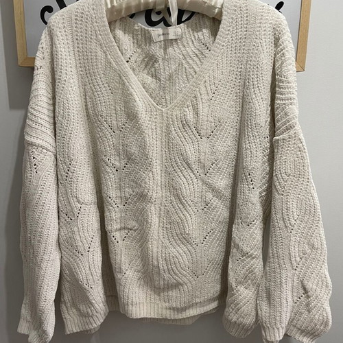Stradivarius blouse like new, size S, cream color, loose fit