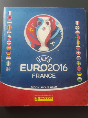 Panini Euro 2016 album used with 20 missing stickers